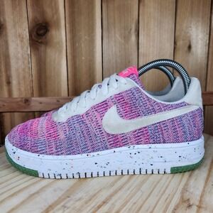 Nike Air Force 1 Crater Flyknit‎ Shoes Womens 8 Athletic Sneakers DC7273-500